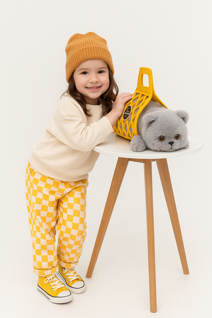 Milo – Kätzchen im Filzkörbchen